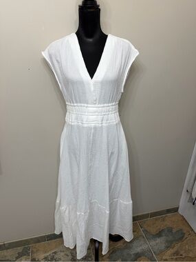 joe's jeans the reina strapless linen blend midi dress Joe's Jeans The Reina Maxi Dress